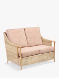 Desser Chester Eden Rattan 3-Seater Lounging Table & Chairs Set, Pink Punch/Natural
