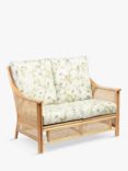 Desser Chester Lily Rattan 2-Seater Sofa, Floral Green/Natural