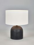 Pacific Nelu Grey Wooden Table Lamp, Black