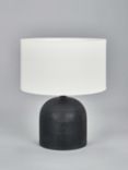 Pacific Nelu Grey Wooden Table Lamp, Black
