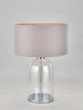 Pacific Cloche Glass Table Lamp, Clear