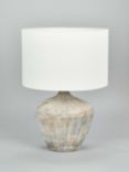 Pacific Manaia Wooden Table Lamp, White Wash