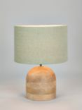 Pacific Nelu Wooden Dome Table Lamp, Natural