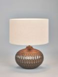 Pacific Cassius Bronze Ceramic Table Lamp, Metallic Brown