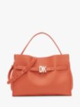 DKNY Bushwick Leather Shoulder Bag, Dark Brick