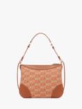 DKNY Gramercy Leather Hobo Bag, Dark Brick/Cognac