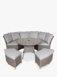 LG Outdoor Monte Carlo 8-Seater Garden Curved Casual Dining Set