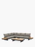 Bramblecrest Vilamoura 6-Seater L-Shape Modular Garden Sofa & Coffee Table Set, Anthracite