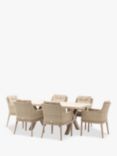 Bramblecrest Monterey 6-Seater Garden Dining Table & Chairs Set