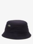 Lacoste Unisex Organic Cotton Bucket Hat, Navy