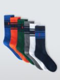 Ralph Lauren Stripe Crew Socks, Pack of 6, Multi