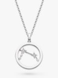 Kit Heath Aries Constellation Pendant Necklace, Silver