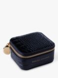 Monica Vinader Mock Croc Leather Jewellery Box, Black