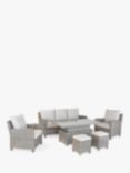 KETTLER Palma Signature 7-Seater Garden Lounging/Dining Set with Glass Top High/Low Table