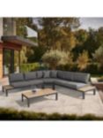 KETTLER Elba Low Corner 8-Seater Garden Lounging Set, Grey/Natural