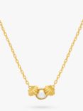 Estella Bartlett Pearl Scallop Pendant Necklace, Gold