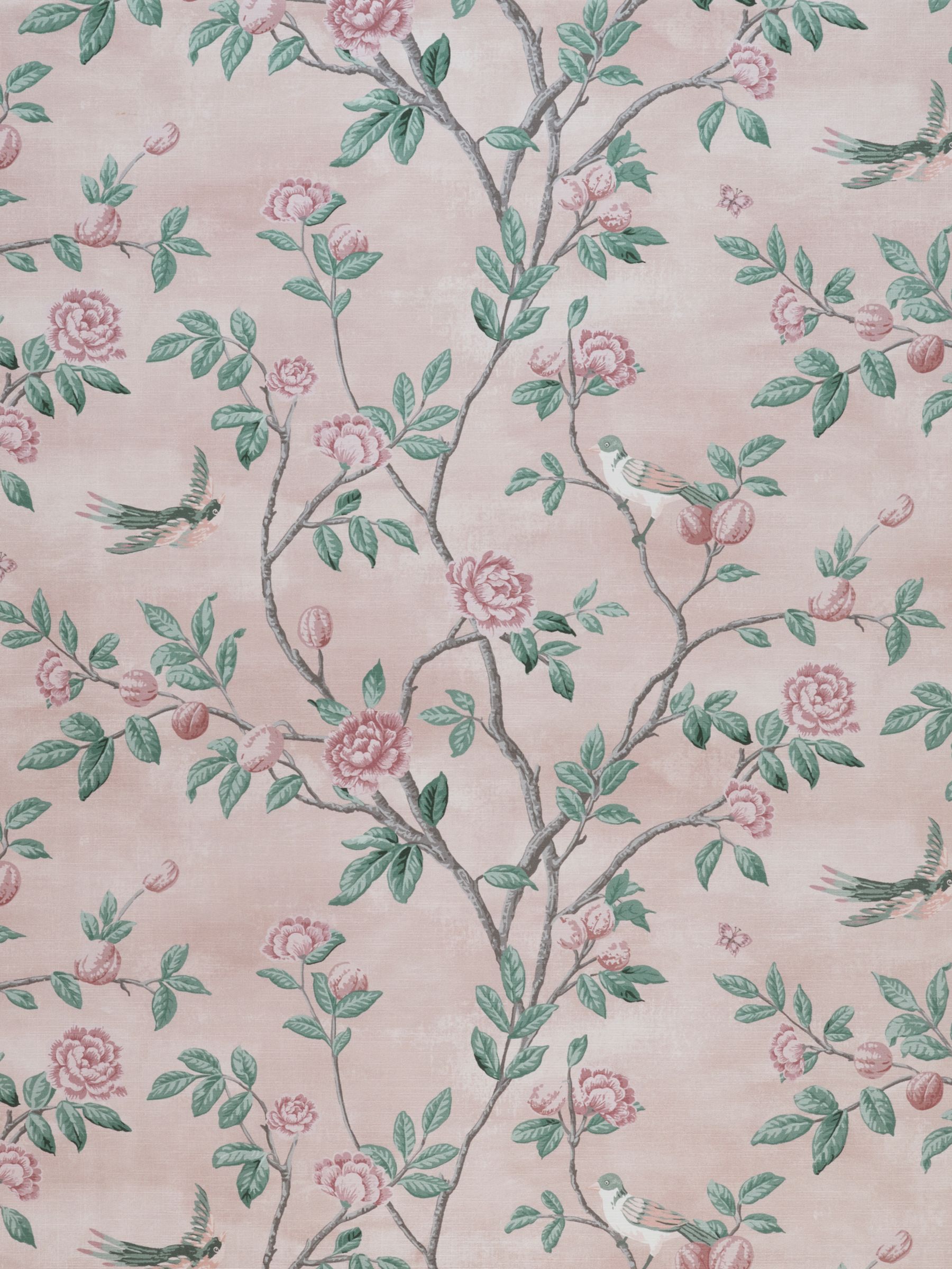 Laura Ashley Eglantine Furnishing Fabric, Blush