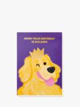 Stormy Knight Walkies Dog Birthday Card