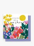 Stop the Clock Design Sending Sunshine Greeting Card
