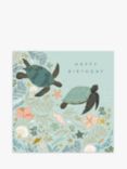 Woodmansterne Sea Turtles And Shells Birthday Card