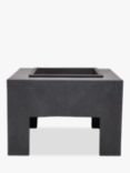 Ivyline Square Console Firepit, Grey