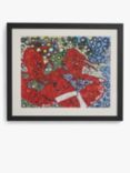 John Lewis Erin McGee 'Twin Lobster' Framed Print & Mount, 54.5 x 64.5cm, Red