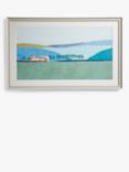 John Lewis EL Cacho 'Behind the Hills' Framed Print & Mount, 65 x 105cm, Blue/Green