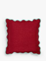 John Lewis Scalloped Linen Cushion