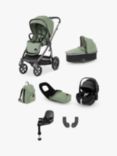 Oyster 3 Pushchair, Carrycot & Accessories with Maxi-Cosi Pebble Pro Car Seat and Base Luxury Travel System Bundle, Spearmint