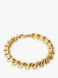 LARNAUTI San Marco Curved Spiral Bracelet, Gold