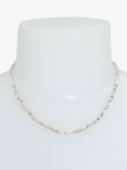 AllSaints Beaded Necklace, Warm Silver