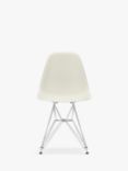 Vitra Eames RE DSR Recycled Plastic Chair, Chrome Legs, Pebble