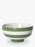Cornishware Striped Soup Bowl, 13cm, Green