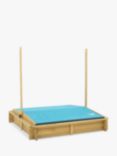 TP Toys Wooden Sandpit with Sun Canopy