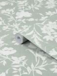 Laura Ashley Rye Wallpaper, Sage Green