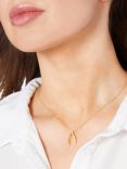 Jools by Jenny Brown Cubic Zirconia Wishbone Necklace, Gold