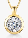 Jools by Jenny Brown Cubic Zirconia Rubover Pendant Necklace