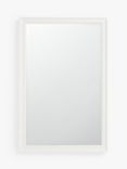 John Lewis Country Feather Rectangular Wall Mirror, 100.5 x 65.5cm, White