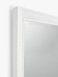 John Lewis Country Feather Rectangular Full-Length Wall/Leaner Mirror, 160 x 65.5cm, White