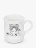 Le Creuset x Sheila Bridges Collection Harlem Toile de Jouy Arc de Triomphe Stoneware Mug, 400ml, Black/White