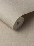 Graham & Brown Linen Wallpaper, Beige