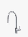 Franke Eos Neo Pull-Down Spray Swivel Spout Single Lever Kitchen Mixer Tap, Stainless Steel