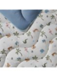 Night Lark Junior Jungle Print Coverless Duvet & Pillowcase Set, Multi, Cotbed (120 x140cm)