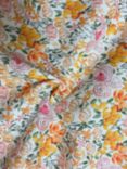 Viscount Textiles Graduated Roses Cotton Lawn Fabric, Pink/Yellow