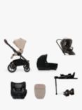 Nuna MIXX Next Stroller, CARI Next Carrycot & TODL i-Size Car Seat with Base Next Generation Bundle, Biscotti