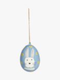 John Lewis Bunny Paper Mache Egg Hanging Decoration, H7cm, Multi