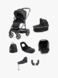 Oyster 3 Pushchair, Carrycot, Capsule Car Seat, Base & Accessories Luxury Bundle, Carbonite