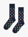 Happy Socks Gift Set, Pack of 3, Navy/Multi