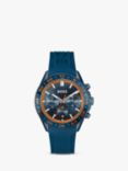 HUGO BOSS Men's Runner Silicone Strap Watch, Blue 1514142