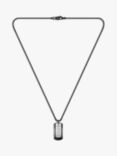 HUGO BOSS Men's Devon Double Tag Pendant Necklace